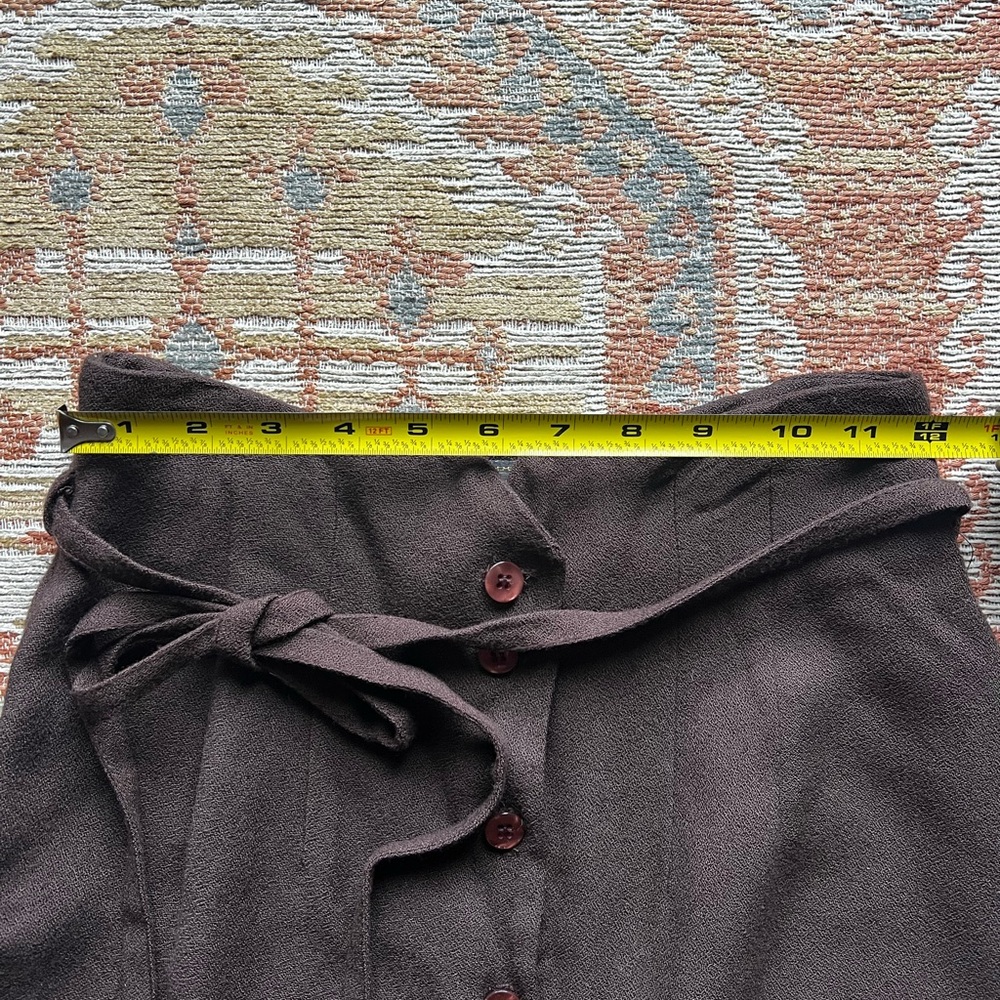 Vintage Early 90s/Late 80s Express Brown Pencil Skirt - Picture 5 of 8